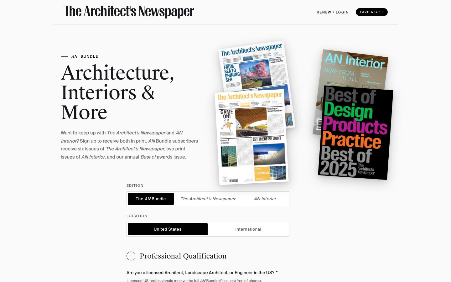 Print subscription checkout